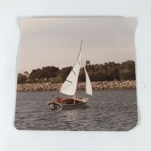 Sailboat Irish Rover Woman Vintage Found Photo April 1985 Kodak